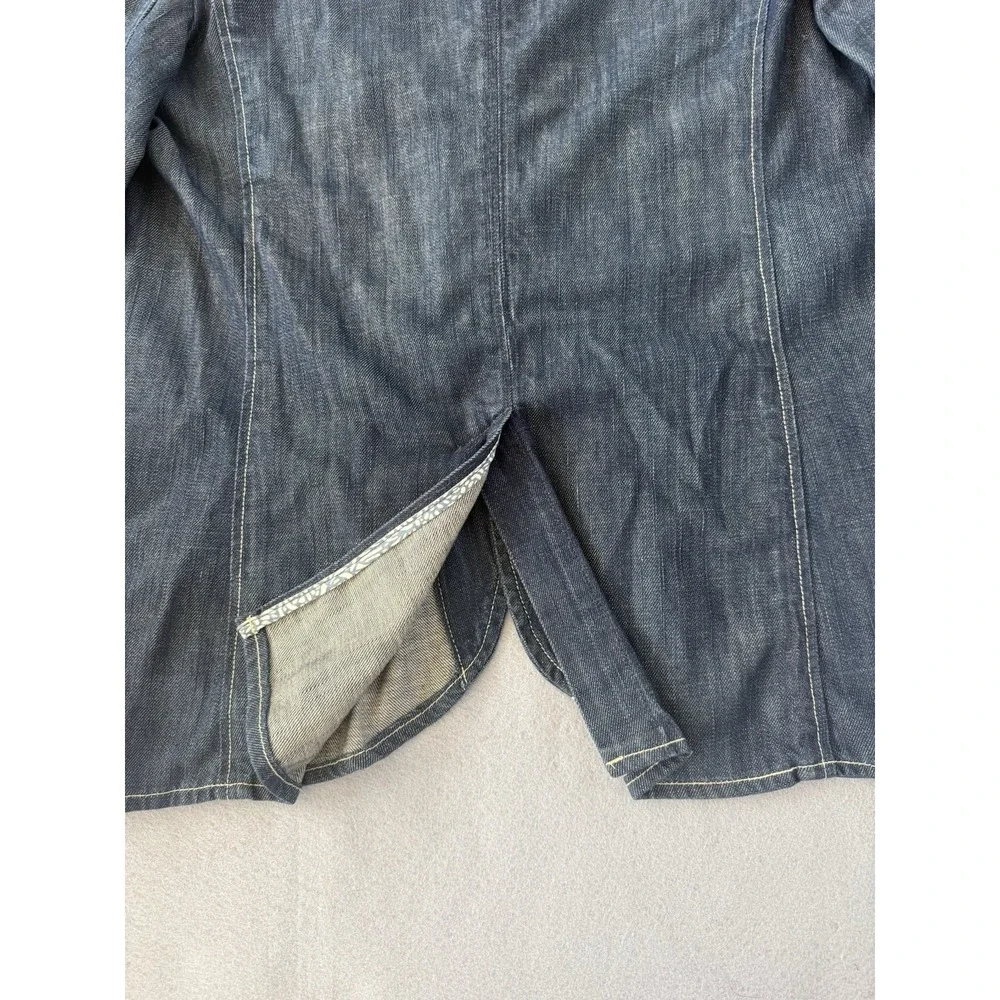VTG Levi's Capital E Denim Unstructured Blazer Sport Coat Workwear Jacket L Y2K